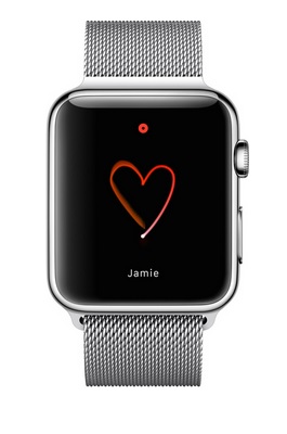 interface de dessin sur l'Apple watch